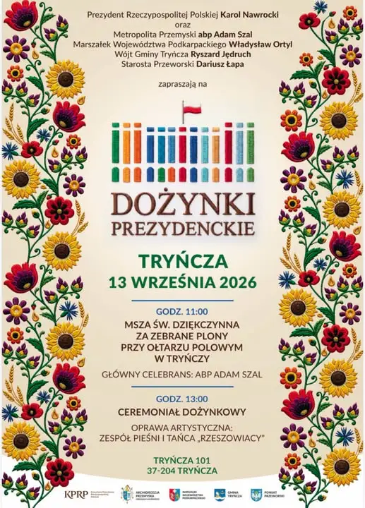 Dożynki Prezydenckie 2026 w Tryńczy – święto plonów i tradycji