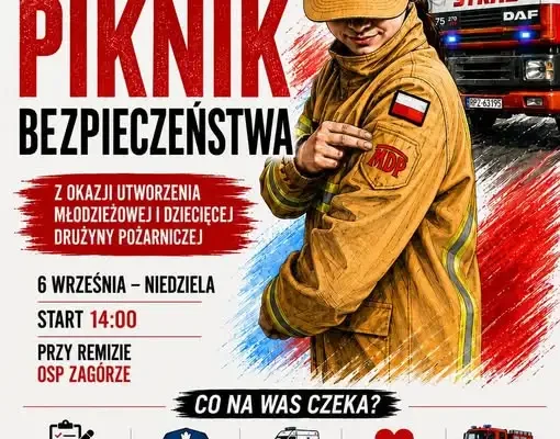 Piknik Bezpieczeństwa w Zagórzu – atrakcje dla całych rodzin już 6 września