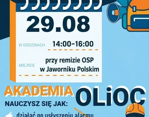 Krajowy Trening Reagowania w Jaworniku Polskim – zaproszenie dla mieszkańców