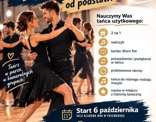 Kurs tańca użytkowego w Przeworsku startuje dziś – pierwsze zajęcia bezpłatne