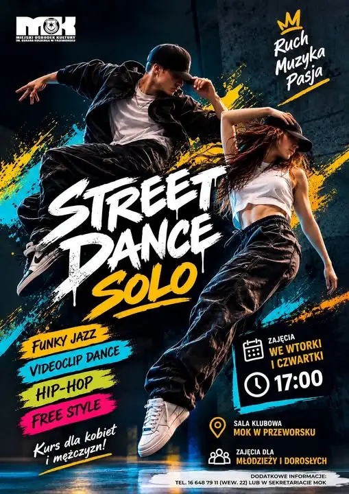 Street Dance Solo w Przeworsku – nowe zajęcia taneczne w MOK