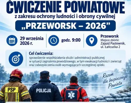 Przeworsk: ćwiczenie powiatowe „PRZEWORSK – 2026” już 29 września