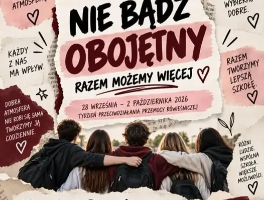 Tydzień przeciwdziałania przemocy rówieśniczej w szkole – rusza akcja edukacyjna