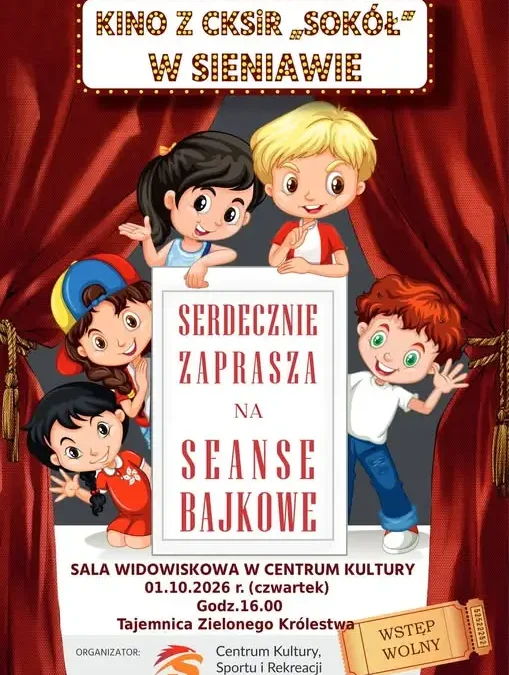 Seans bajkowy w Centrum Kultury w Sieniawie – 1 października