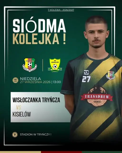 Wisłoczanka Tryńcza podejmie KS Kisielów w 7. kolejce ligowej