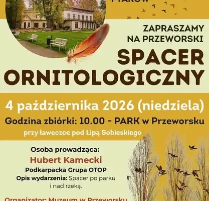 Przeworski spacer ornitologiczny – ptaki parku i rzeki