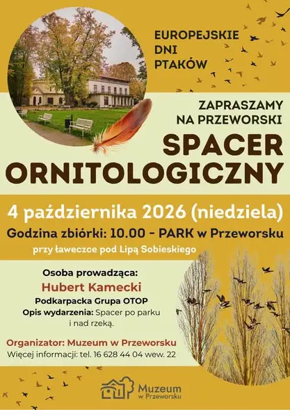 Przeworski spacer ornitologiczny – ptaki parku i rzeki