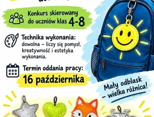 Konkurs na bezpieczny odblask w szkole w Tryńczy – Dni Odblasku