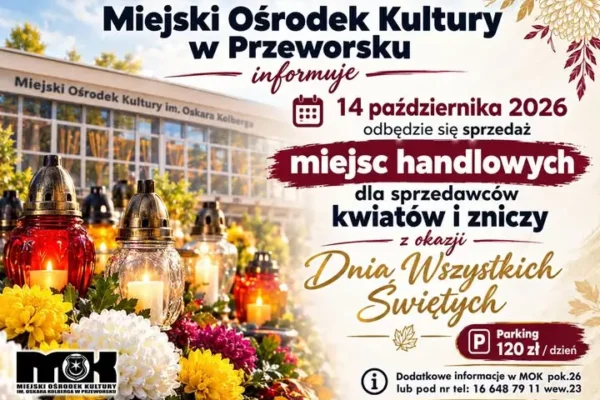 Przeworsk: sprzedaż miejsc handlowych na Wszystkich Świętych przy MOK