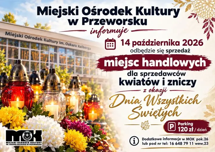 Przeworsk: sprzedaż miejsc handlowych na Wszystkich Świętych przy MOK