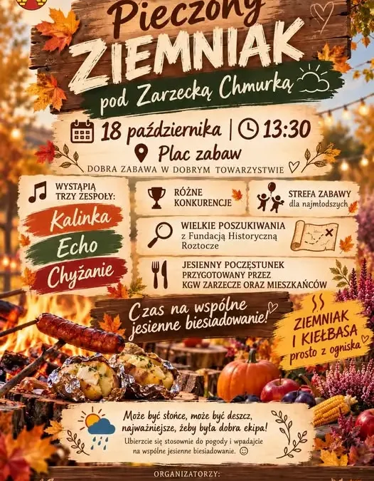 Pieczony ziemniak pod zarzecką chmurką – rodzinne święto w Zarzeczu już 18 października