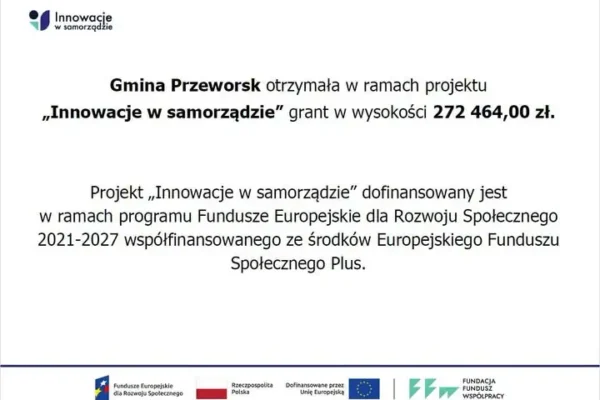 Gmina Przeworsk pozyskała ponad 270 tys. zł na wsparcie seniorów i opiekunów osób z niepełnosprawnościami
