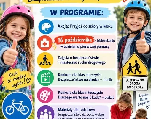 Październik miesiącem bezpieczeństwa w Zespole Szkolno-Przedszkolnym w Gaci