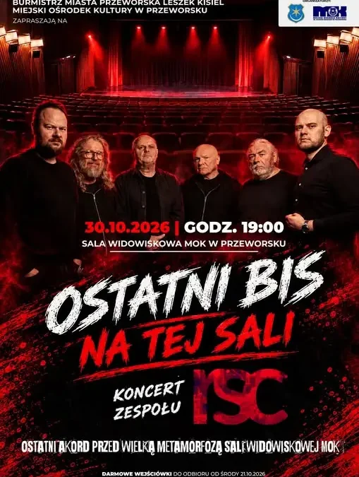 Ostatni koncert w starej Sali MOK w Przeworsku. Zespół RSC żegna miejsce pełne wspomnień