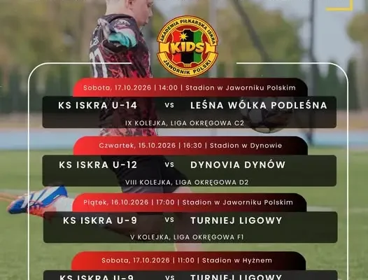 KS Iskra zapowiada emocjonujący weekend: hit rundy, derby i turnieje żaków