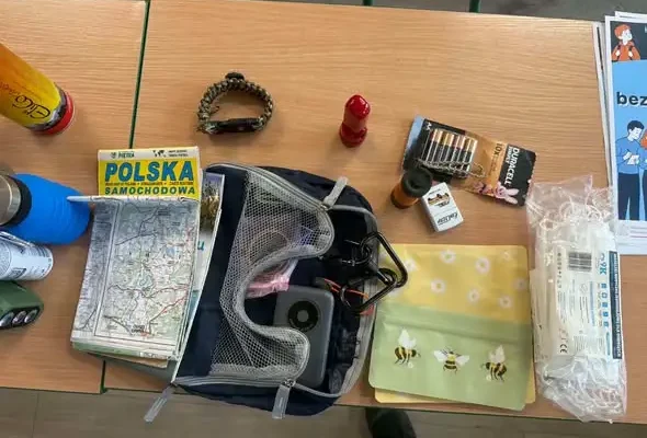 Trening bezpieczeństwa w Szkole Podstawowej w Gaci