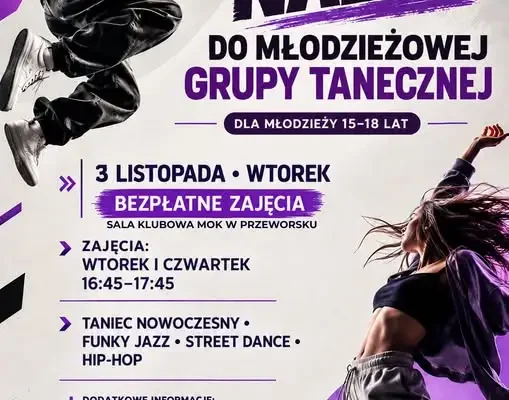 MOK Przeworsk szuka młodych tancerzy – rusza nabór do grupy 15–18 lat