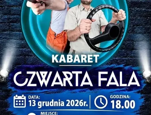 Kabaret Czwarta Fala wystąpi w Adamówce – wieczór pełen śmiechu już 13 grudnia