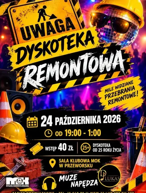 Dyskoteka Remontowa w Przeworsku – ostatnia impreza przed remontem MOK