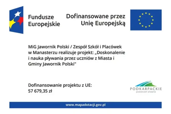 45 uczniów z gminy Jawornik Polski nauczy się pływać dzięki funduszom unijnym