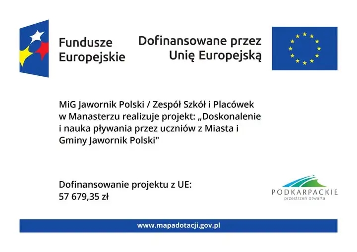 45 uczniów z gminy Jawornik Polski nauczy się pływać dzięki funduszom unijnym