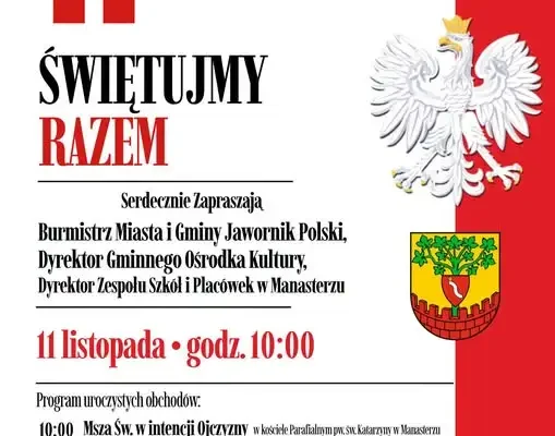 Jawornik Polski zaprasza na obchody 108. rocznicy odzyskania niepodległości