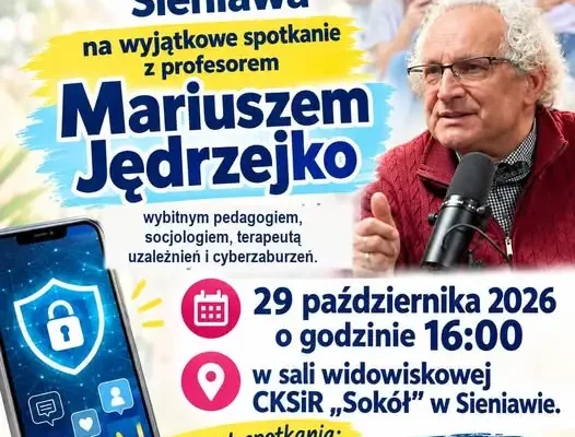 Spotkanie profilaktyczne z prof. Mariuszem Jędrzejko – zaproszenie dla rodziców i wychowawców