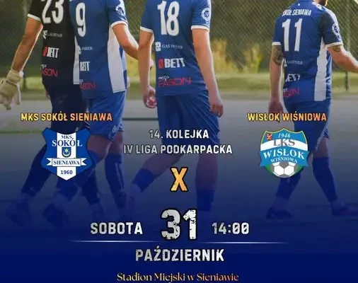 Sokół Sieniawa podejmie Wisłok Wiśniowa w kolejnym meczu IV ligi